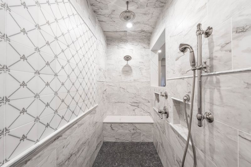 Tile Patterned Shower Wall